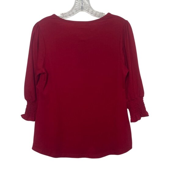 Fantaslook Blouse Shirt Womens Small Red New - Picture 2 of 10
